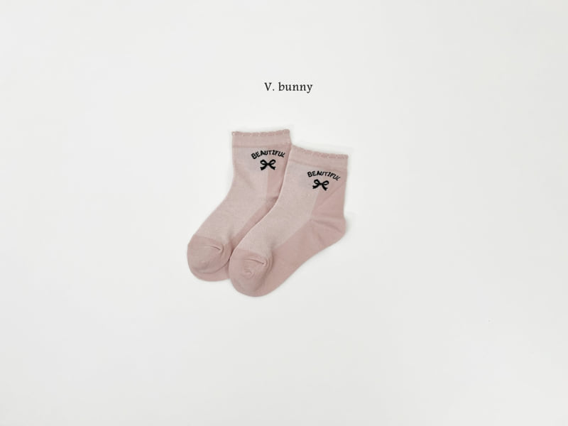 V Bunny - Korean Children Fashion - #minifashionista - Mimi Ribbon Socks Set - 6
