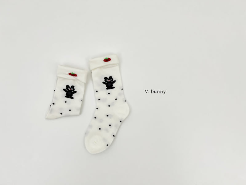 V Bunny - Korean Children Fashion - #minifashionista - Black Cat Socks Set - 4