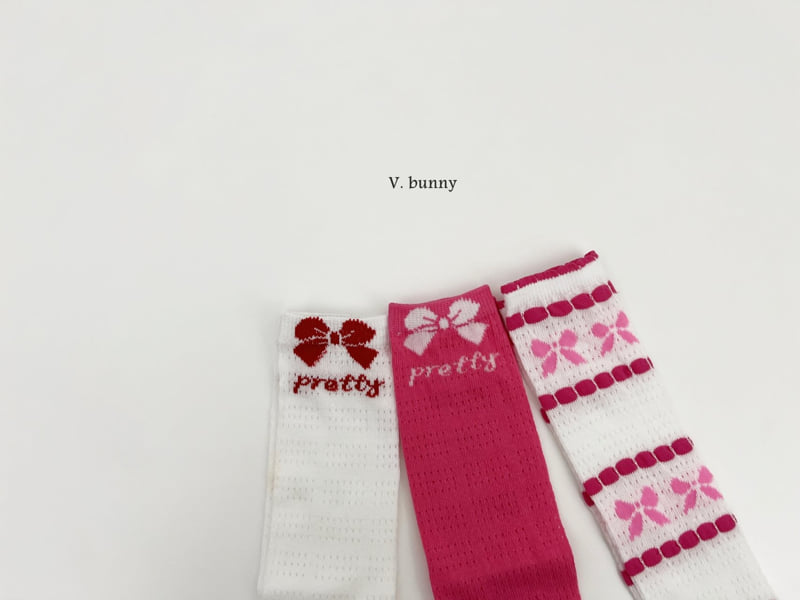 V Bunny - Korean Children Fashion - #prettylittlegirls - Pretty Socks Set (set of 3) - 11