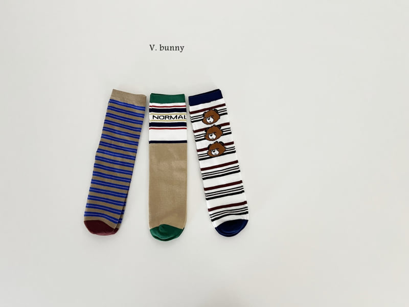 V Bunny - Korean Children Fashion - #prettylittlegirls - Normal Socks Set - 10