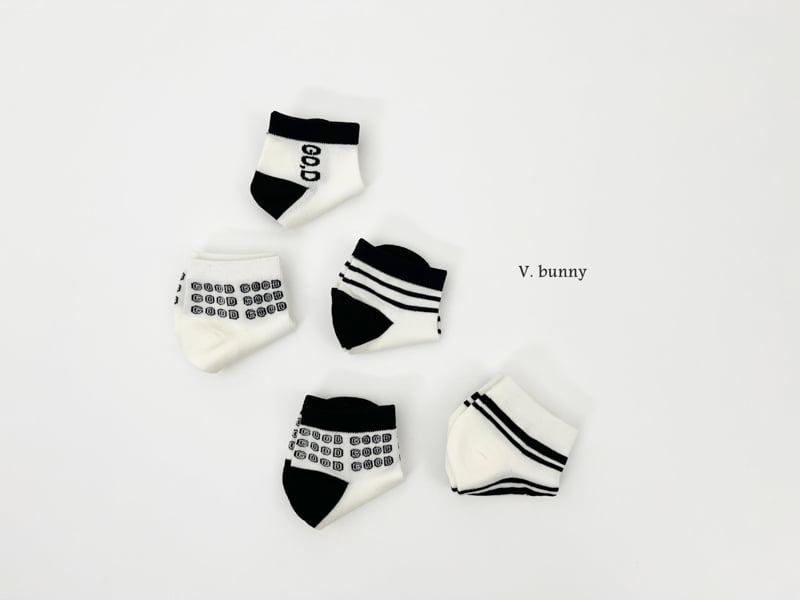 V Bunny - Korean Children Fashion - #prettylittlegirls - Goddy Socks Set - 3