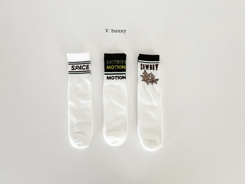 V Bunny - Korean Children Fashion - #prettylittlegirls - Cowboy Socks Set