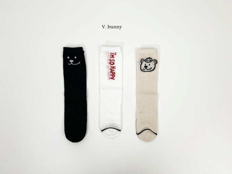 V Bunny - Korean Children Fashion - #prettylittlegirls - So Happy Socks Set