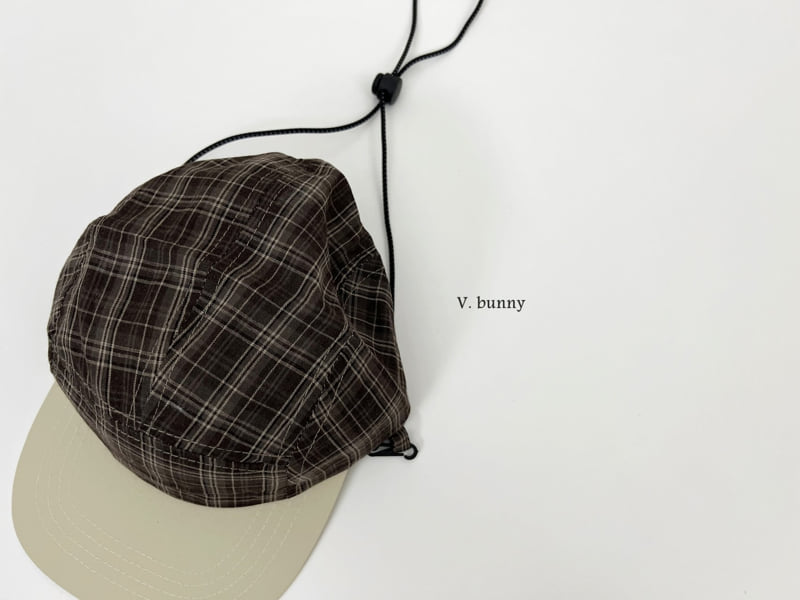 V Bunny - Korean Children Fashion - #prettylittlegirls - Checked Camping Cap - 8