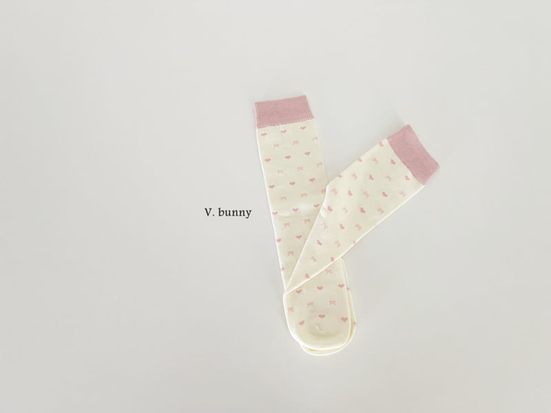 V Bunny - Korean Children Fashion - #prettylittlegirls - Dotted Heart Socks Set - 6