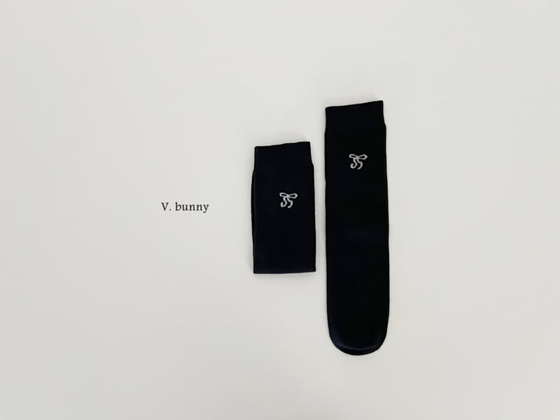V Bunny - Korean Children Fashion - #prettylittlegirls - Double Bone Sock Set - 5
