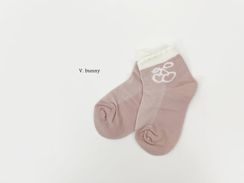 V Bunny - Korean Children Fashion - #stylishchildhood - Red String Socks Set - 9