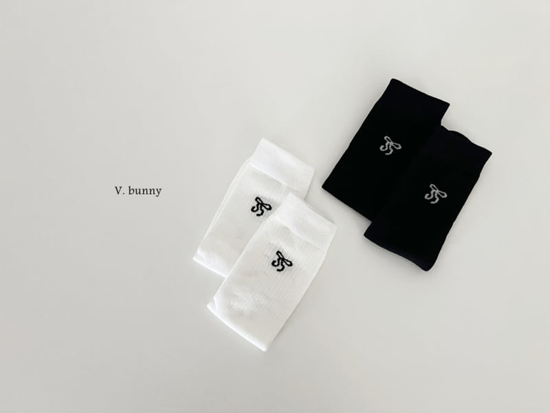 V Bunny - Korean Children Fashion - #stylishchildhood - Double Bone Sock Set - 8