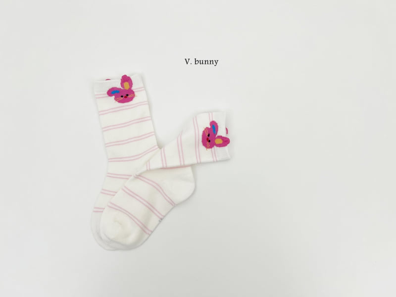 V Bunny - Korean Children Fashion - #todddlerfashion - Shirring Three Color Socks Set - 5