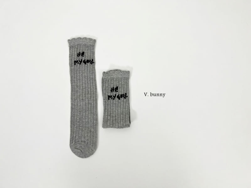 V Bunny - Korean Children Fashion - #todddlerfashion - My Girl Socks Set - 8
