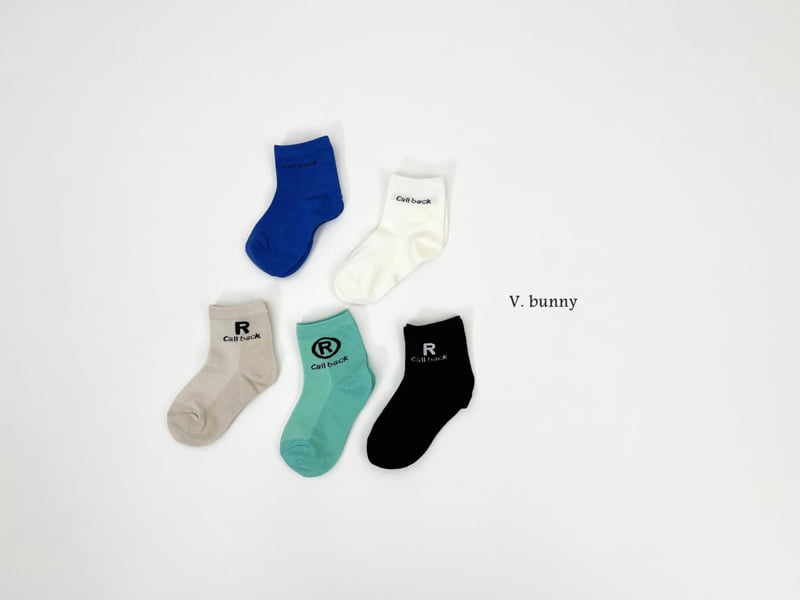 V Bunny - Korean Children Fashion - #todddlerfashion - Callback Socks Set - 3