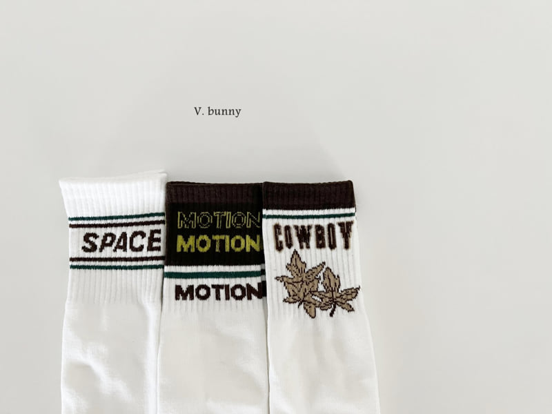 V Bunny - Korean Children Fashion - #todddlerfashion - Cowboy Socks Set - 2
