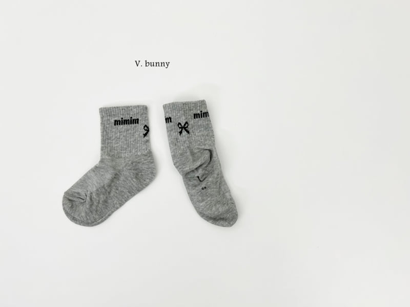 V Bunny - Korean Children Fashion - #todddlerfashion - Mimi Ribbon Socks Set - 8