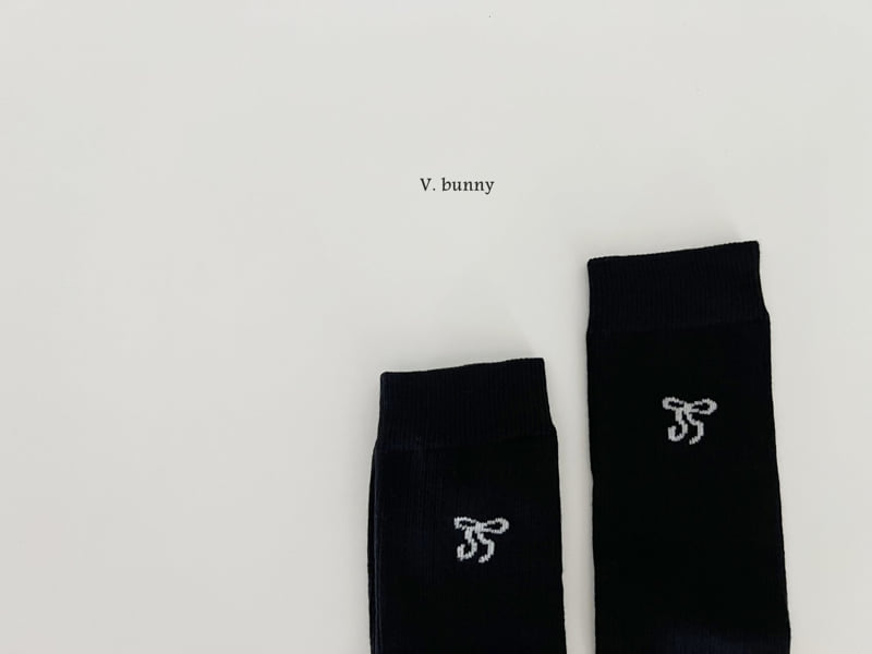 V Bunny - Korean Children Fashion - #todddlerfashion - Double Bone Sock Set - 6