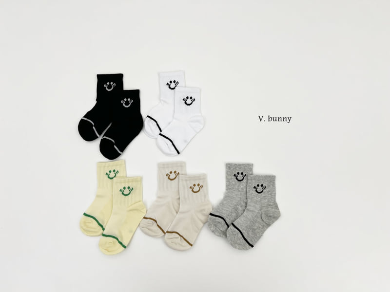 V Bunny - Korean Children Fashion - #toddlerclothing - Misomi Socks Set - 2