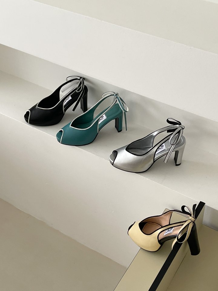Vade - Korean Women Fashion - #momslook - Slingback Sandal Heel Open Toe - 7