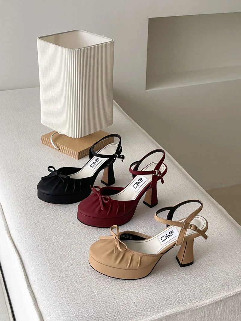 Vade - Korean Women Fashion - #momslook - High Mary Jane Round Pumps Heel - 12