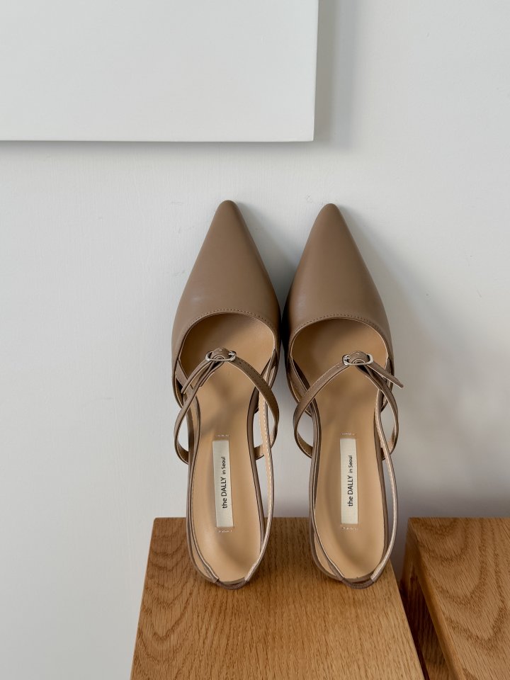 Vade - Korean Women Fashion - #momslook - Stiletto Slingback Mule Heel