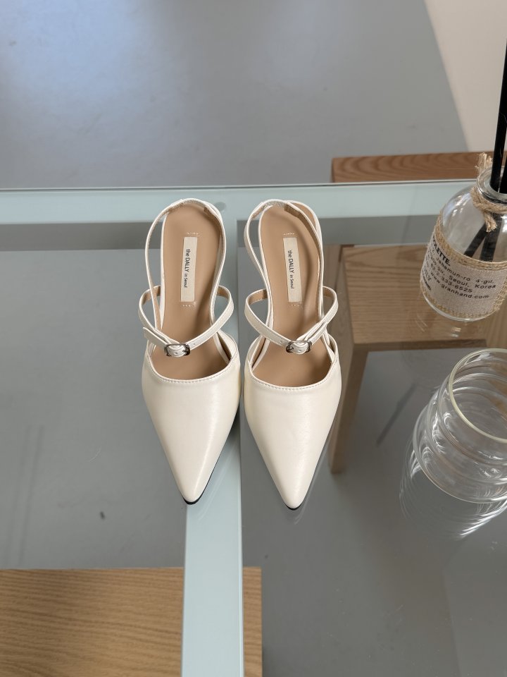 Vade - Korean Women Fashion - #momslook - Stiletto Slingback Mule Heel - 5