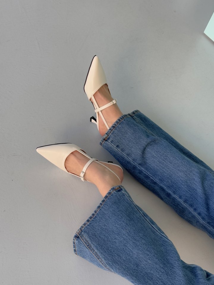 Vade - Korean Women Fashion - #momslook - Stiletto Slingback Mule Heel - 9