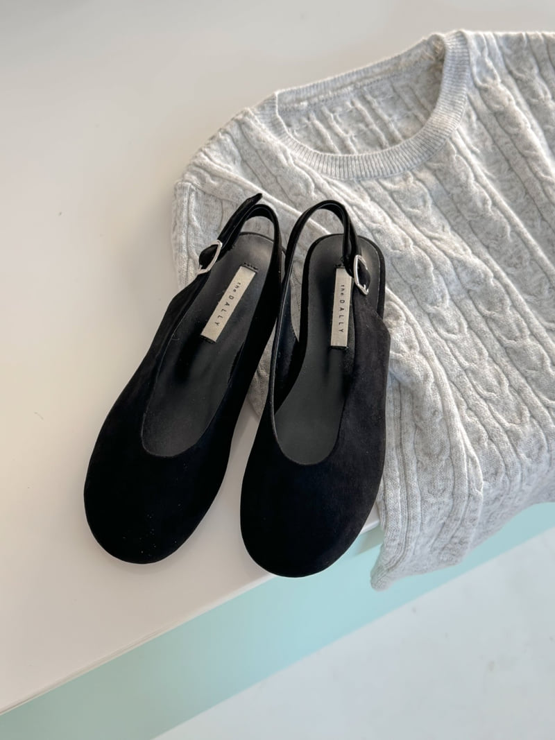 Vade - Korean Women Fashion - #momslook - Low Heel Slingback Flat - 12