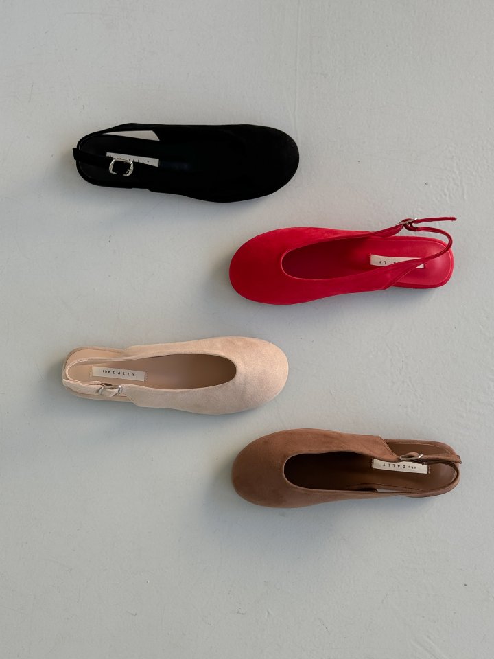 Vade - Korean Women Fashion - #momslook - Low Heel Slingback Flat - 2