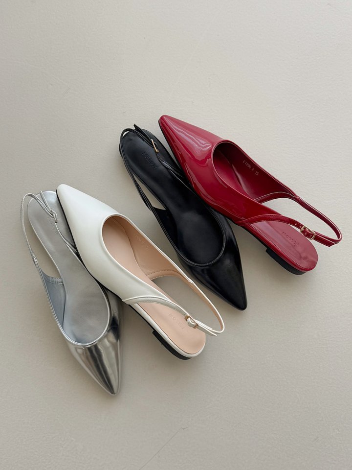 Vade - Korean Women Fashion - #momslook - Sling Stiletto Flat Low Heel - 10