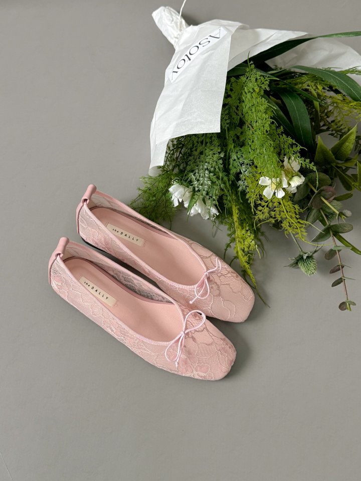 Vade - Korean Women Fashion - #momslook - Round Ribbon Flat - 5