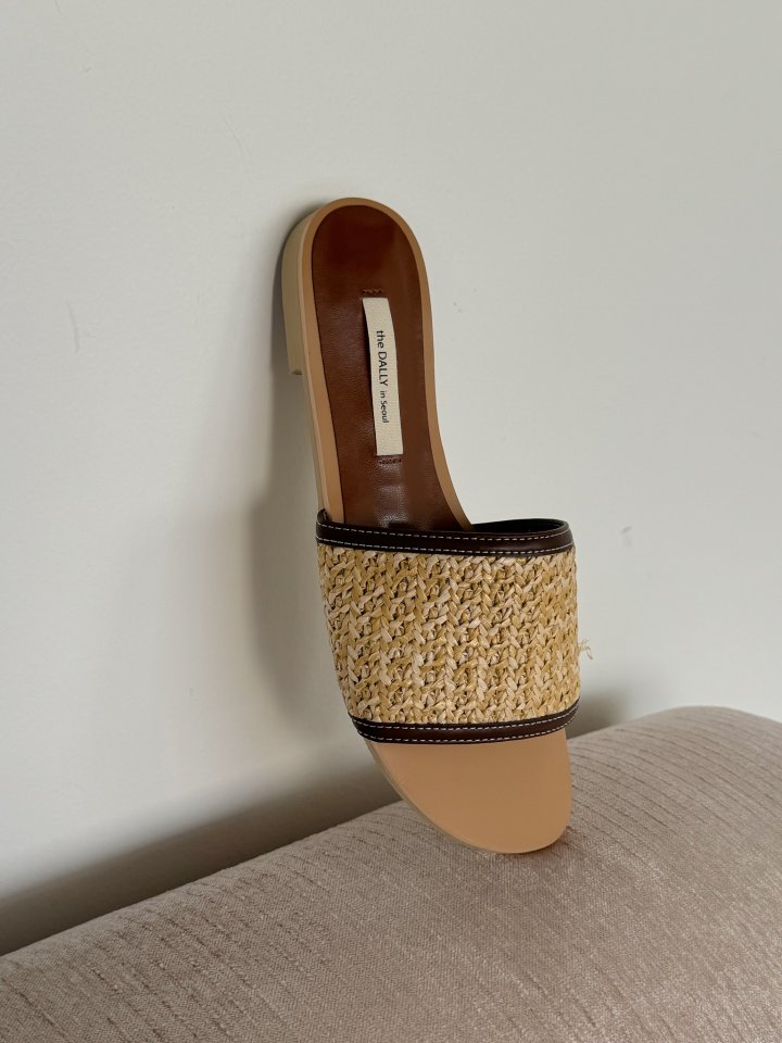 Vade - Korean Women Fashion - #momslook - Rattan Slipper Round - 10