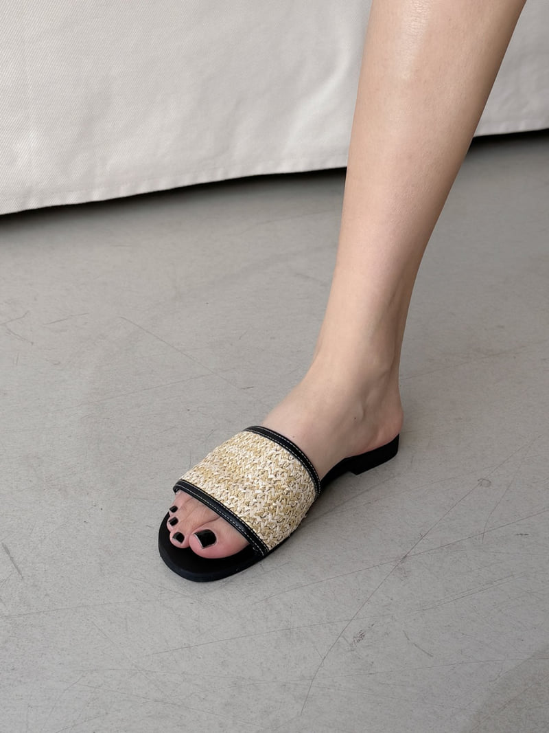 Vade - Korean Women Fashion - #momslook - Rattan Slipper Round - 12