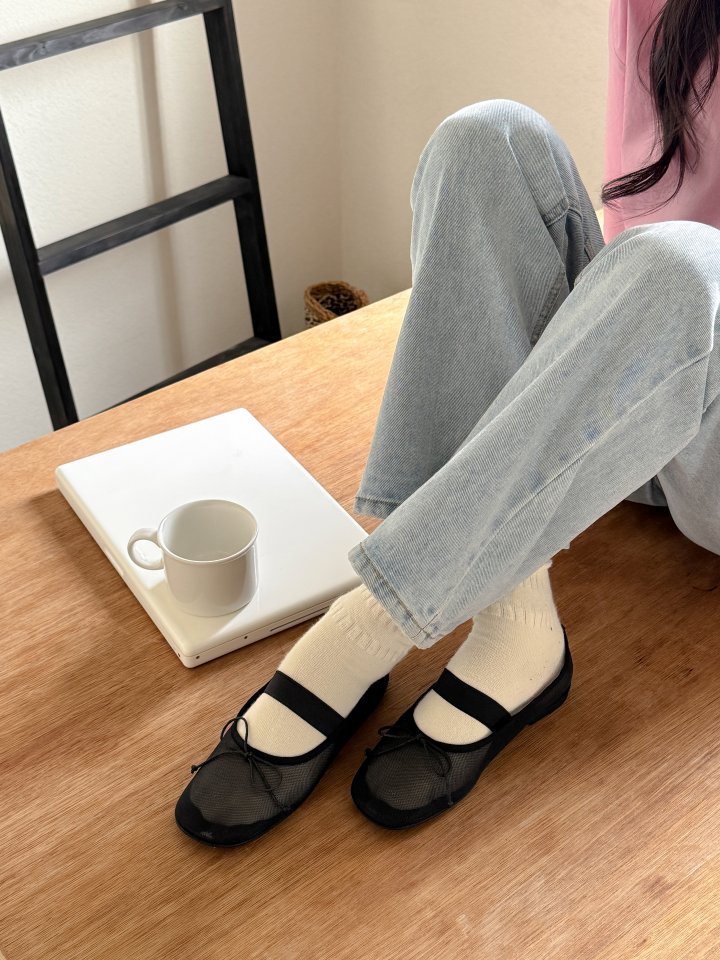 Vade - Korean Women Fashion - #momslook - Mary Jane Flat Banding Ribbon - 3