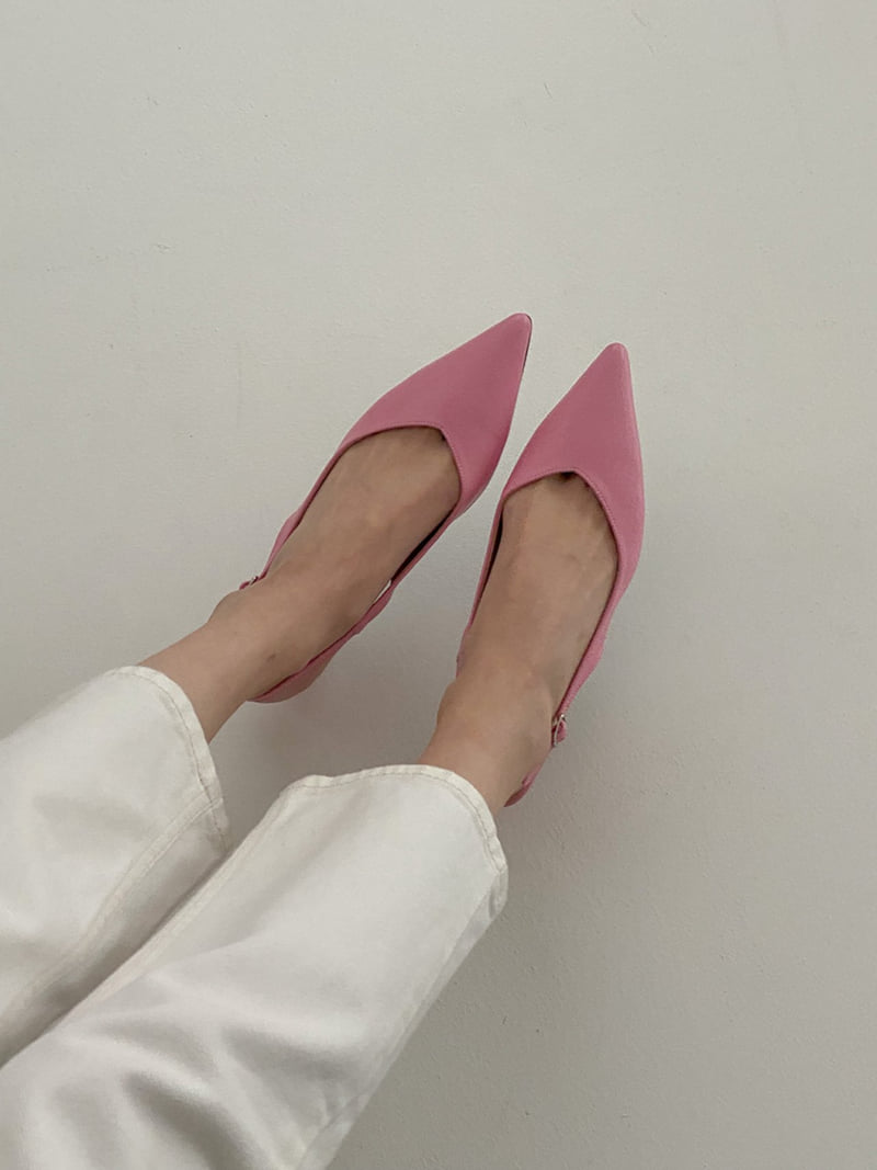 Vade - Korean Women Fashion - #momslook - Stiletto Slingback Vivid Color Heel - 12