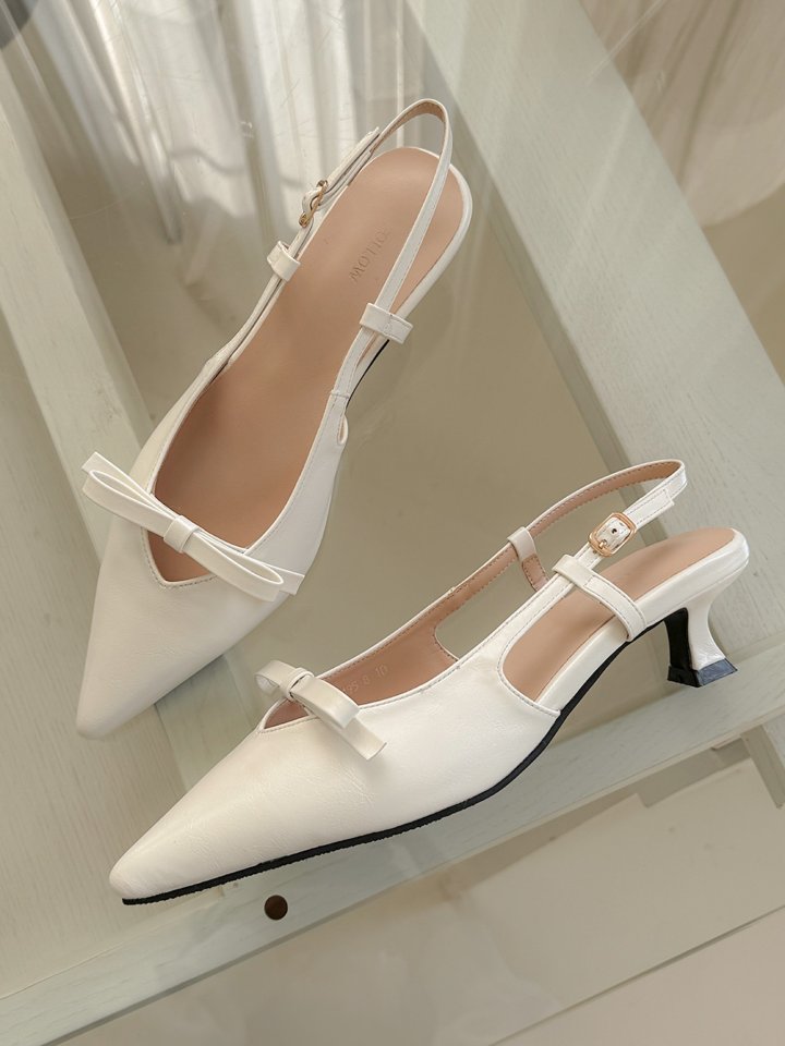Vade - Korean Women Fashion - #momslook - Stiletto Slingback Pumps - 5