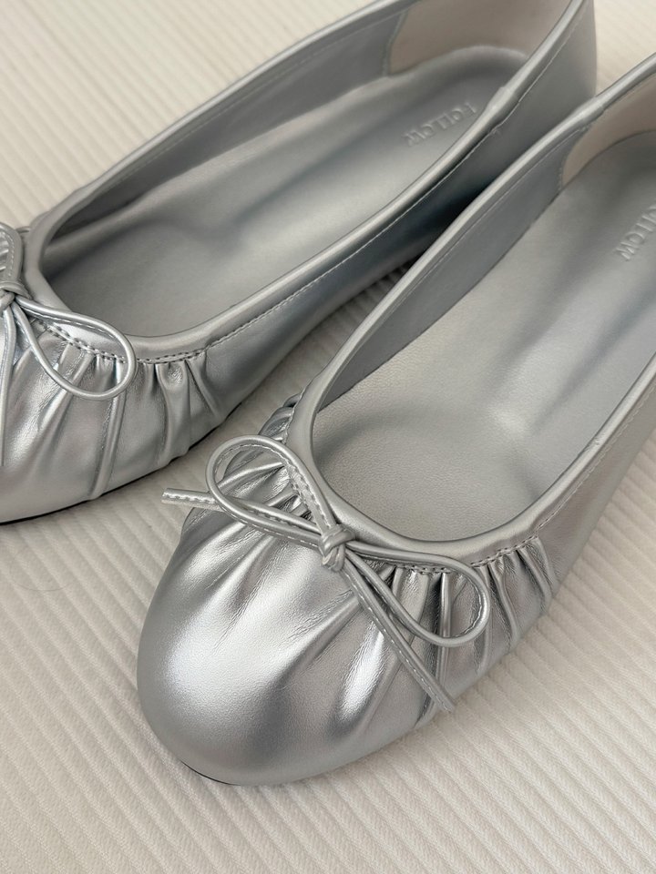 Vade - Korean Women Fashion - #momslook - Ribbon Banding Cloud Flat - 10