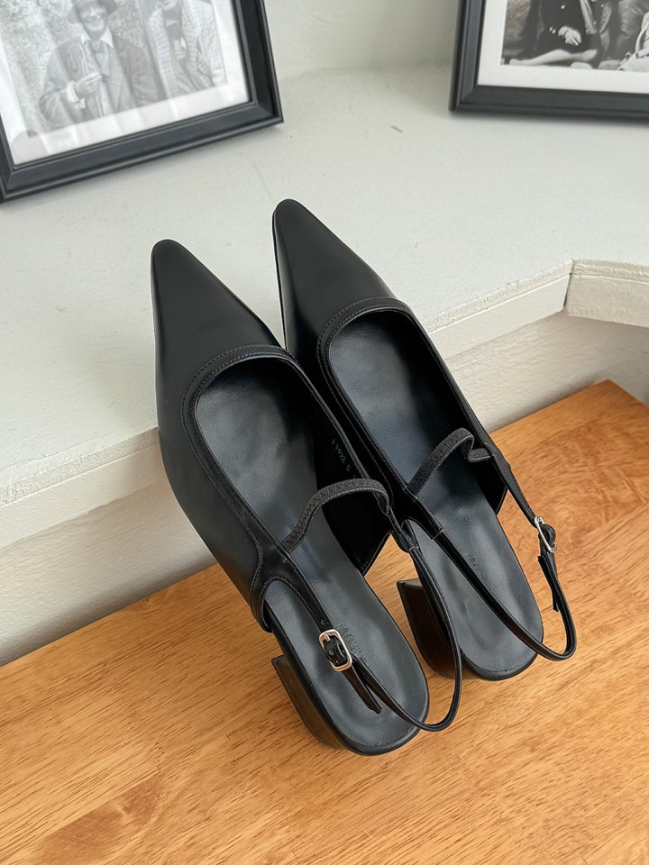 Vade - Korean Women Fashion - #momslook - Slingback Flat Pumps Stiletto - 10