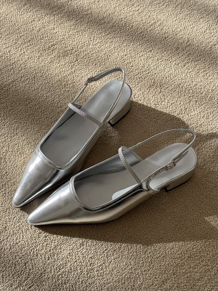 Vade - Korean Women Fashion - #momslook - Slingback Flat Pumps Stiletto - 6