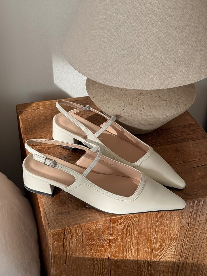 Vade - Korean Women Fashion - #momslook - Slingback Flat Pumps Stiletto - 8
