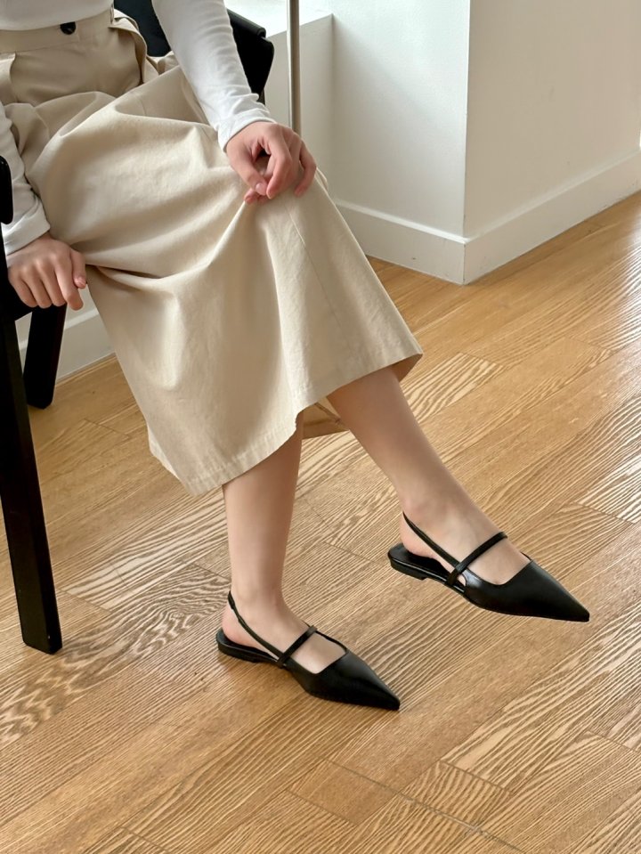 Vade - Korean Women Fashion - #momslook - Stiletto Flat Heel Strap - 7