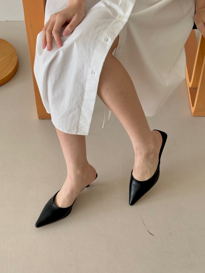 Vade - Korean Women Fashion - #momslook - Stiletto Mule Sandal Heel - 8