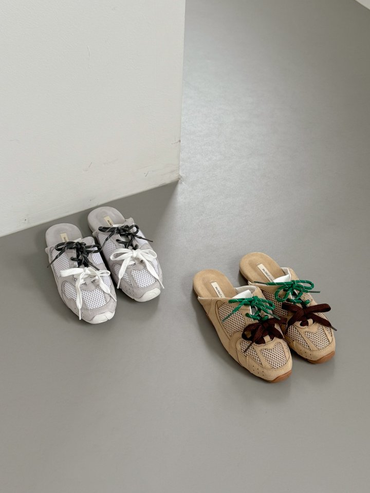 Vade - Korean Women Fashion - #momslook - Mesh Mule Sneakers - 3