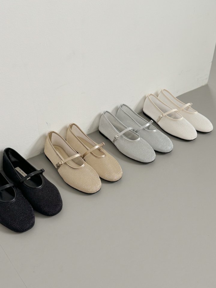Vade - Korean Women Fashion - #momslook - Mesh Vivid Round Flat - 3
