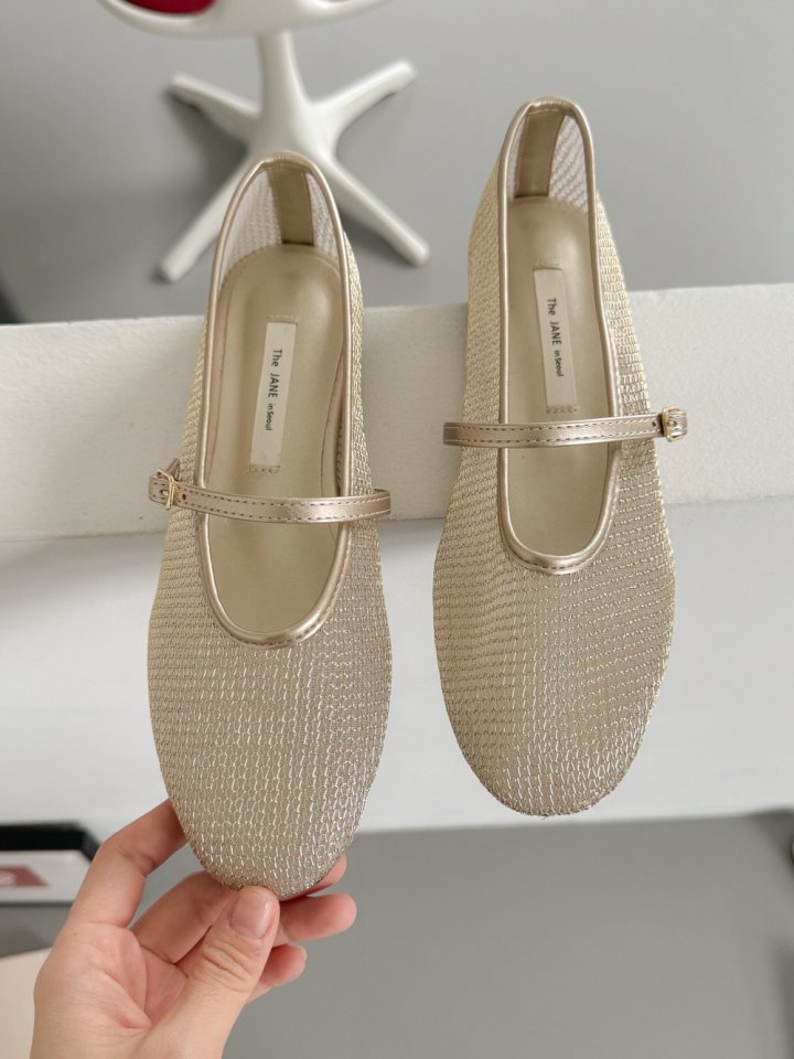 Vade - Korean Women Fashion - #momslook - Mesh Vivid Round Flat - 7