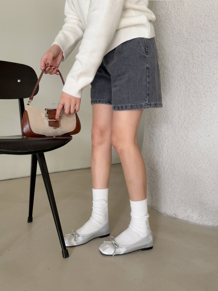 Vade - Korean Women Fashion - #momslook - Square Ribbon Flat - 11