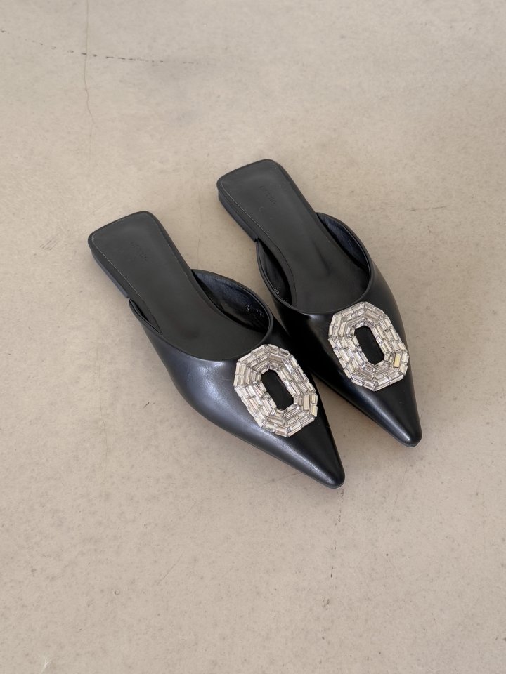Vade - Korean Women Fashion - #momslook - Square Cubic Stiletto Flat - 7
