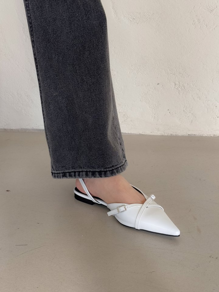 Vade - Korean Women Fashion - #momslook - Stiletto Twist Slingback Flat - 6