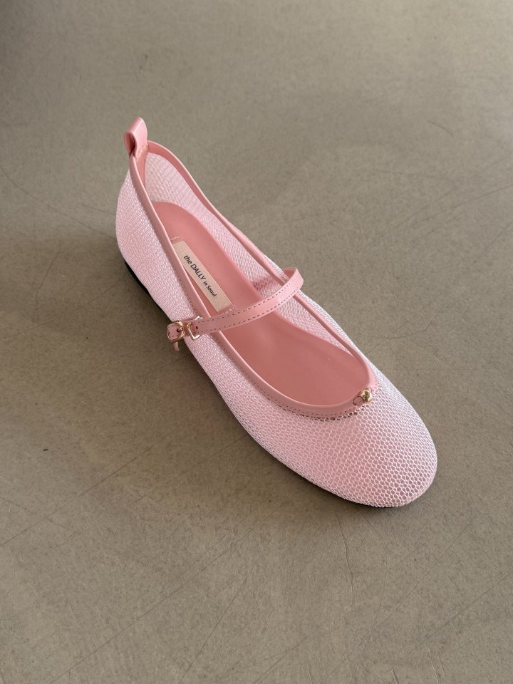 Vade - Korean Women Fashion - #vintagekidsstyle - Mary Jane Mesh Flat - 4
