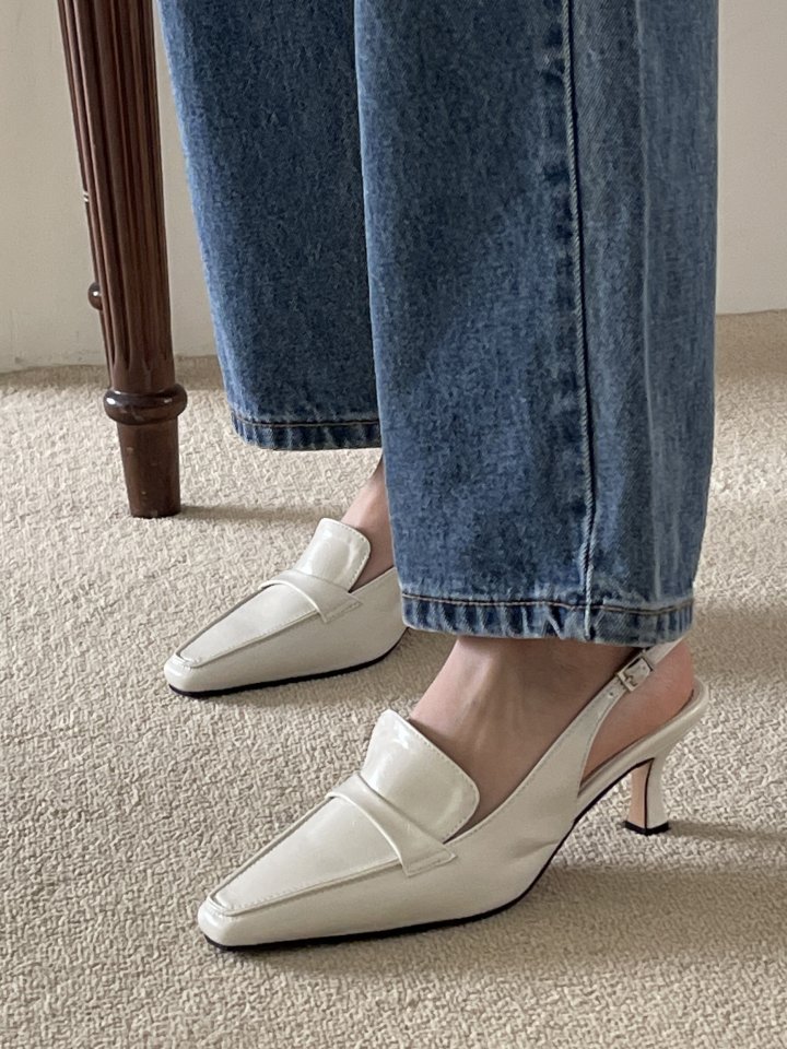 Vade - Korean Women Fashion - #restrostyle - Slingback Loafer Heel - 9
