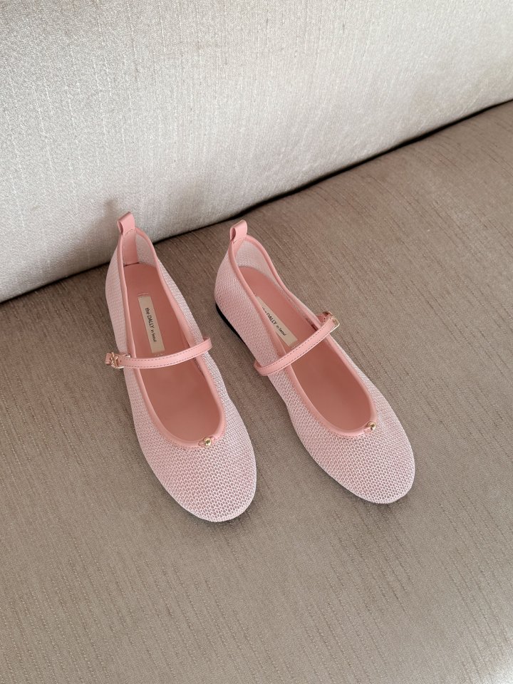Vade - Korean Women Fashion - #restrostyle - Mary Jane Mesh Flat - 5