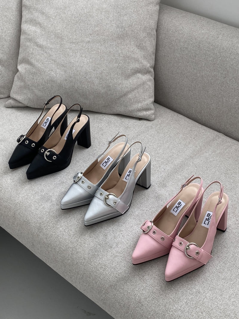 Vade - Korean Women Fashion - #romanticstyle - Stiletto Velcro Slingback High Heel - 12