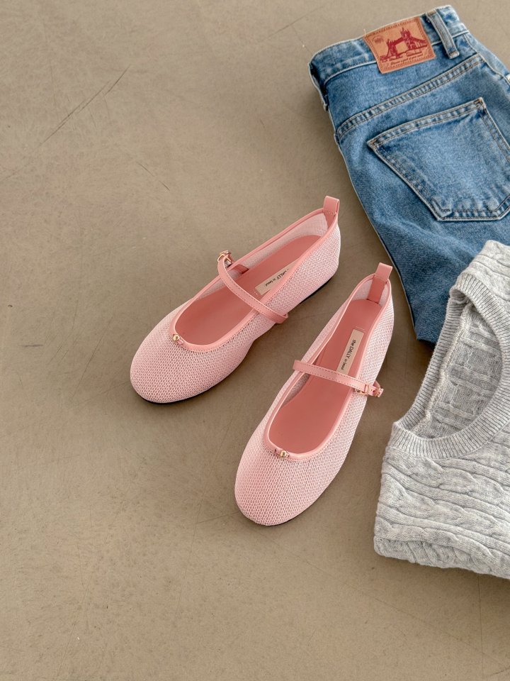 Vade - Korean Women Fashion - #romanticstyle - Mary Jane Mesh Flat - 6